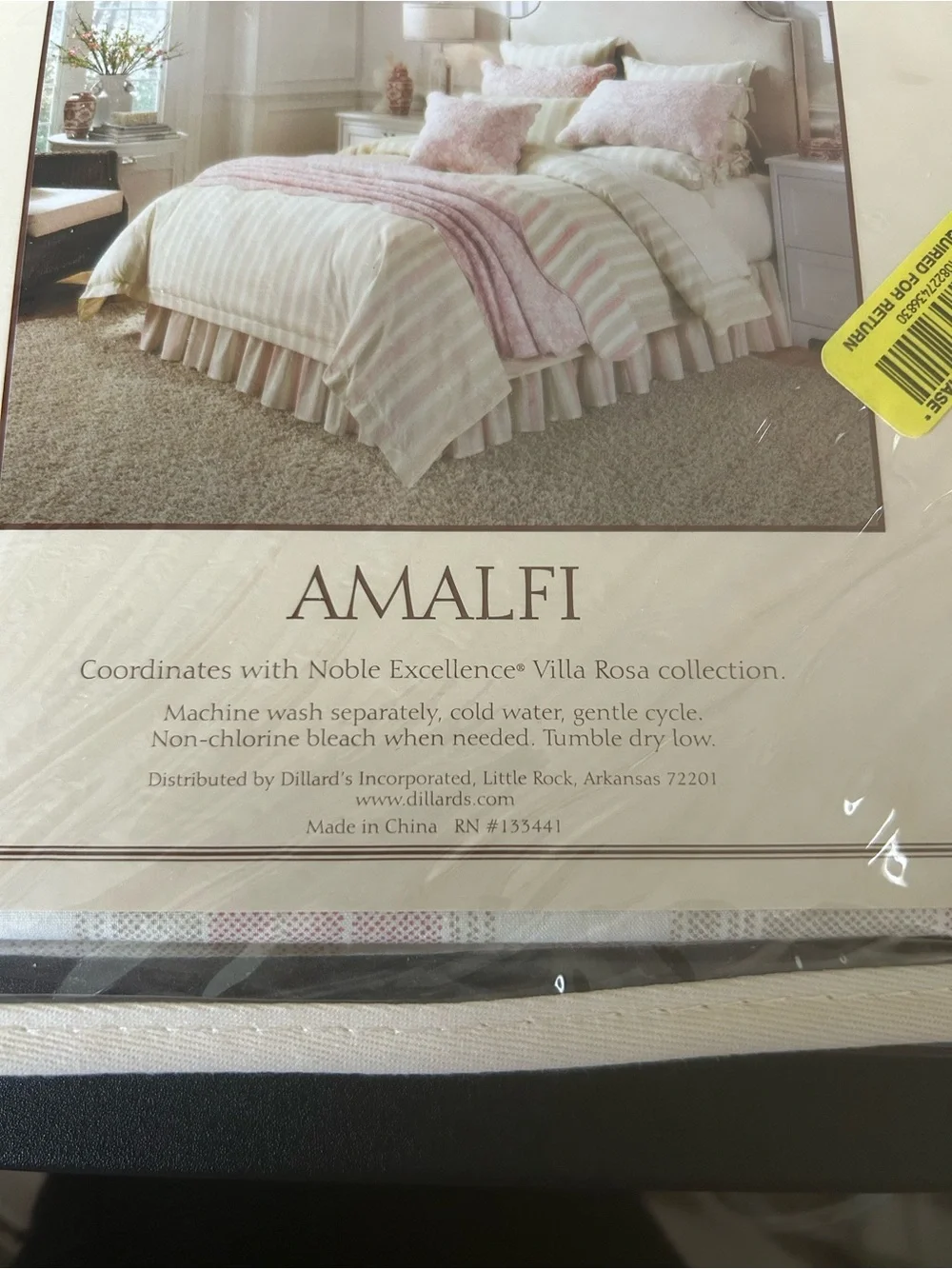 Noble Excellence Villa Amalfi Pink And Tan Standard Sham From Dillards. New